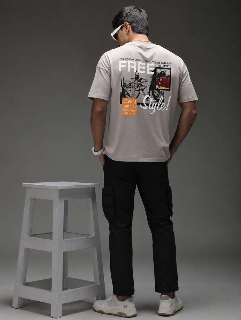 Men Printed Short Sleeves Oversized T-shirt - 22598400 -  Standard Image - 3