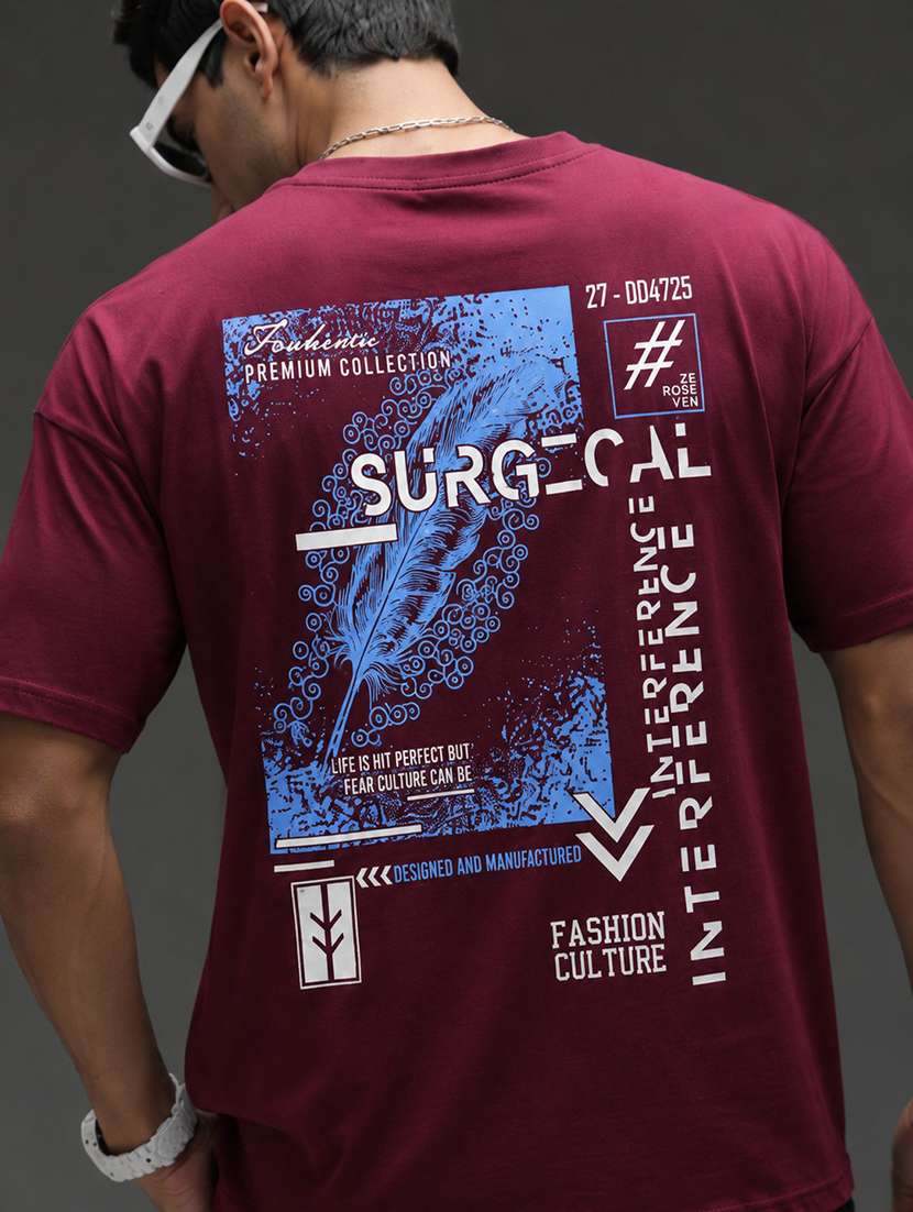 men printed short sleeves oversized t-shirt - 22598401 -  Standard Image - 3
