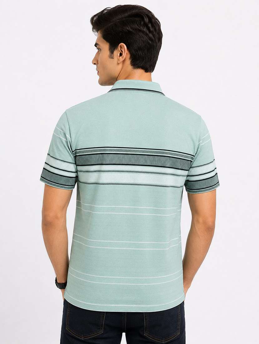 Men Printed Short Sleeves Polo T-shirt - 22598402 -  Standard Image - 3