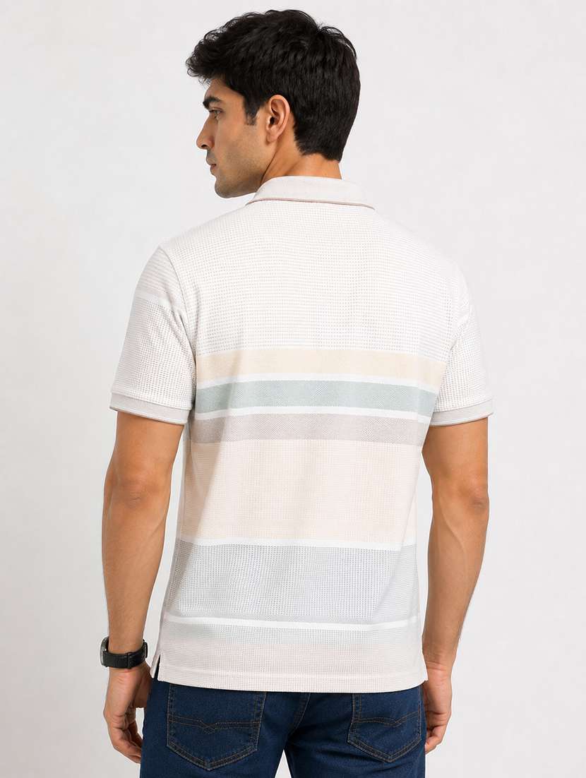men printed short sleeves polo t-shirt - 22598409 -  Standard Image - 3