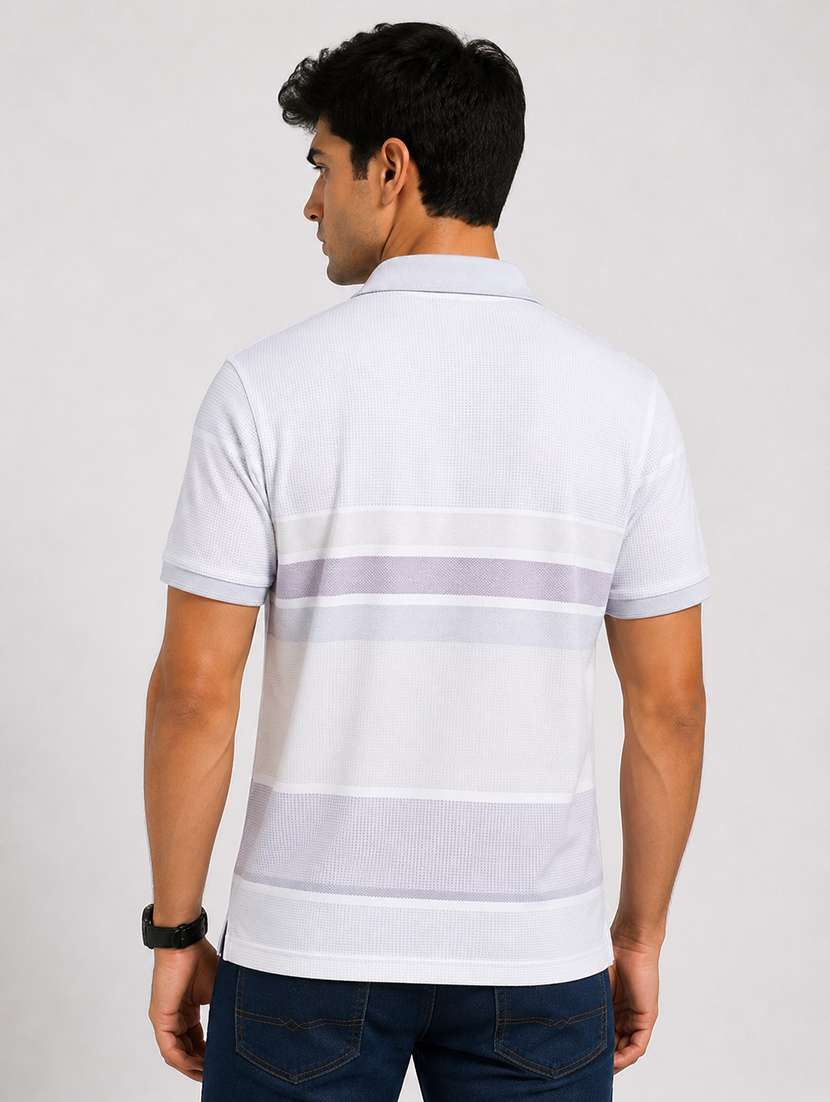 men printed short sleeves polo t-shirt - 22598410 -  Standard Image - 3