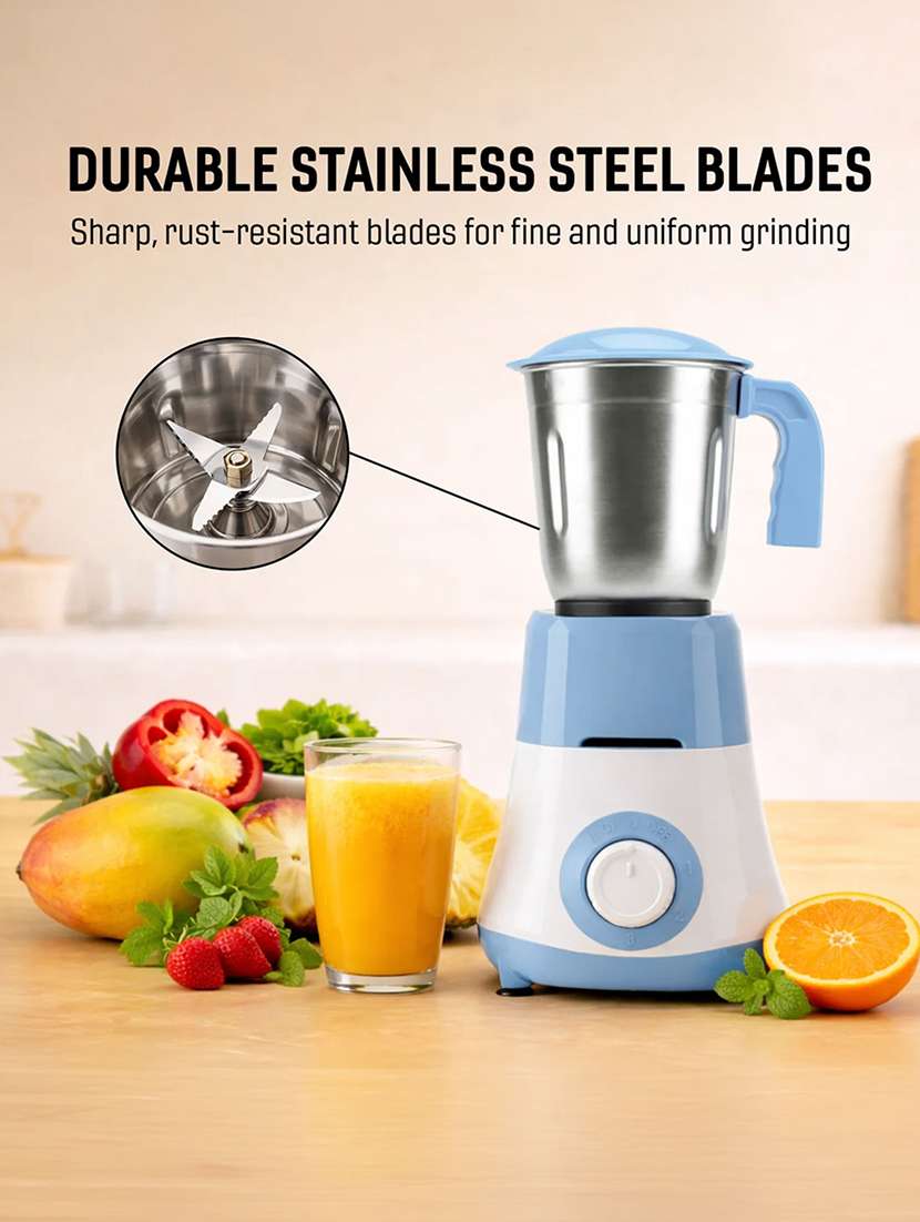 snapup apex mixer grinder 500w blue white 2 jars - 22598463 -  Standard Image - 8