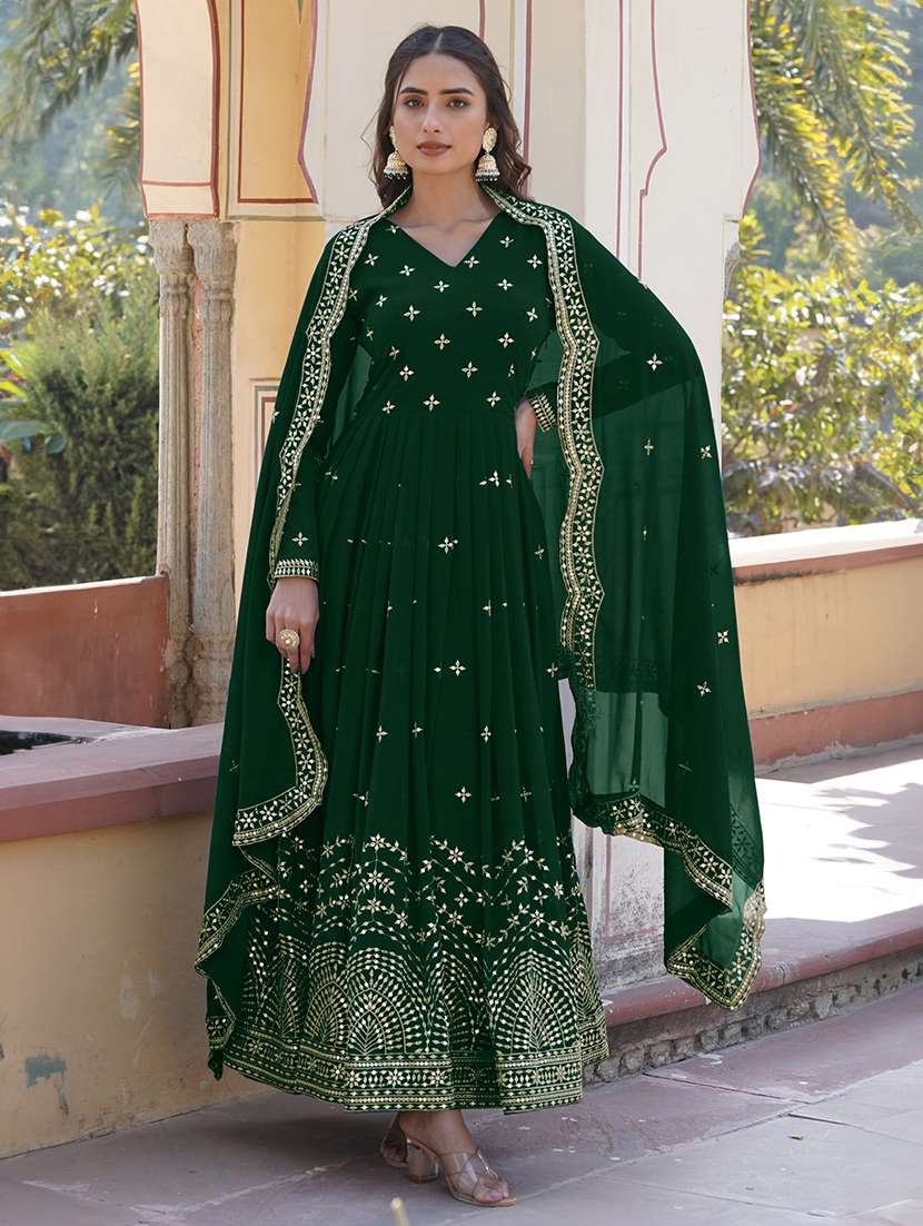 women embroidered long sleeves kurta dupatta set - 22598501 -  Standard Image - 3