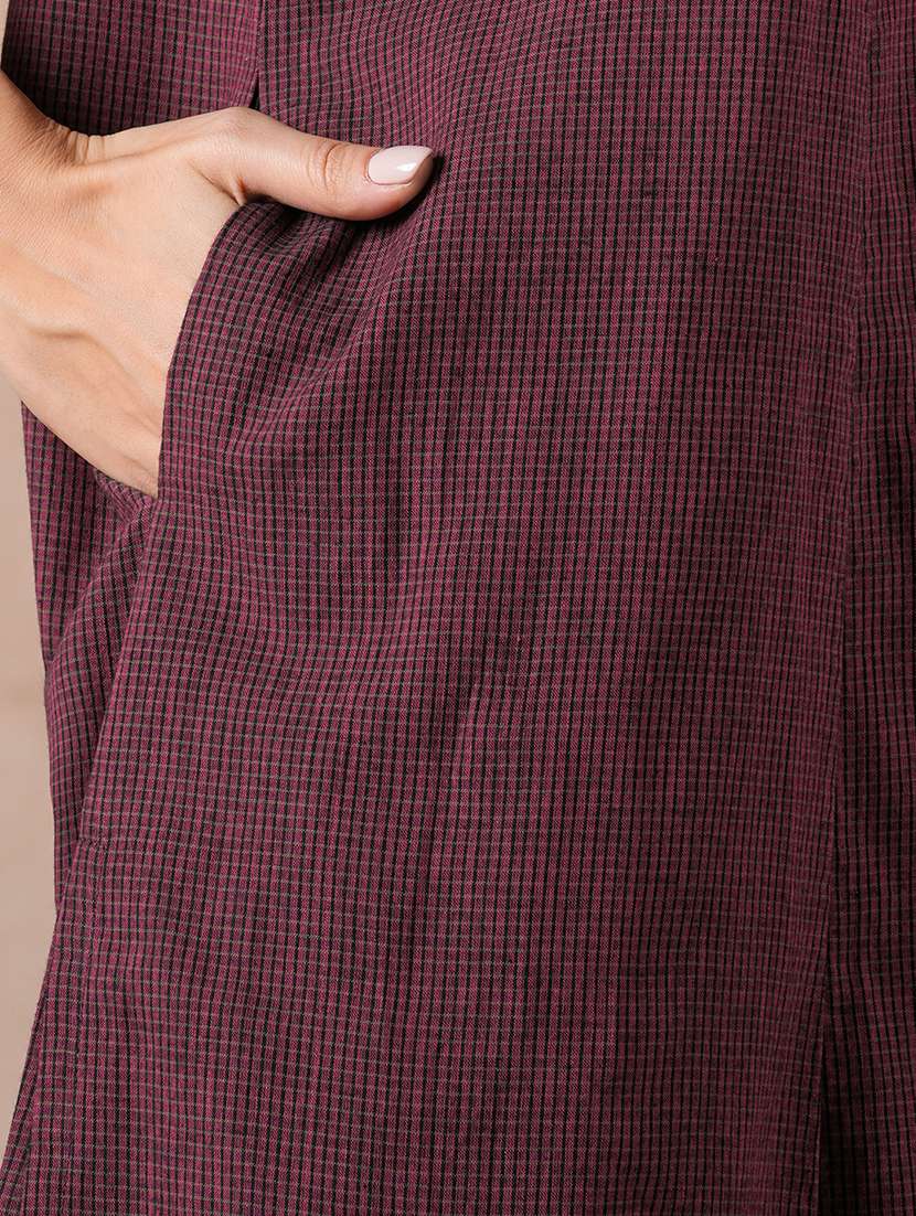women printed three quarter sleeves a-line kurta - 22601140 -  Standard Image - 5