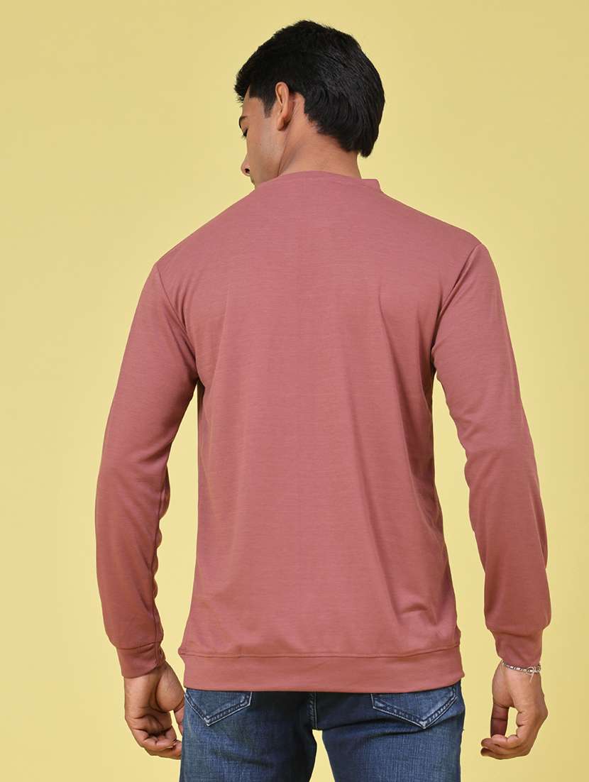 Men Solid Long Sleeve Regular Fit T-shirt - 22601621 -  Standard Image - 3