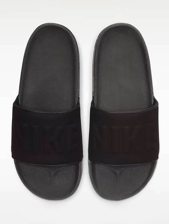 nike offcourt men's slider slip-on - black
