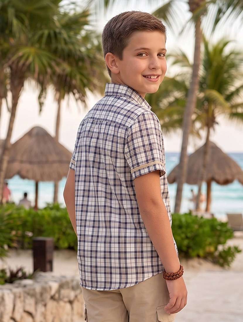 boys printed short sleeves regular fit shirt - 22602537 -  Standard Image - 3