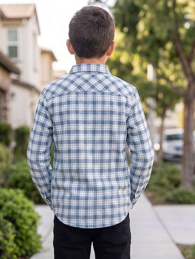 boys printed long sleeves regular fit shirt - 22602540 -  Standard Image - 3