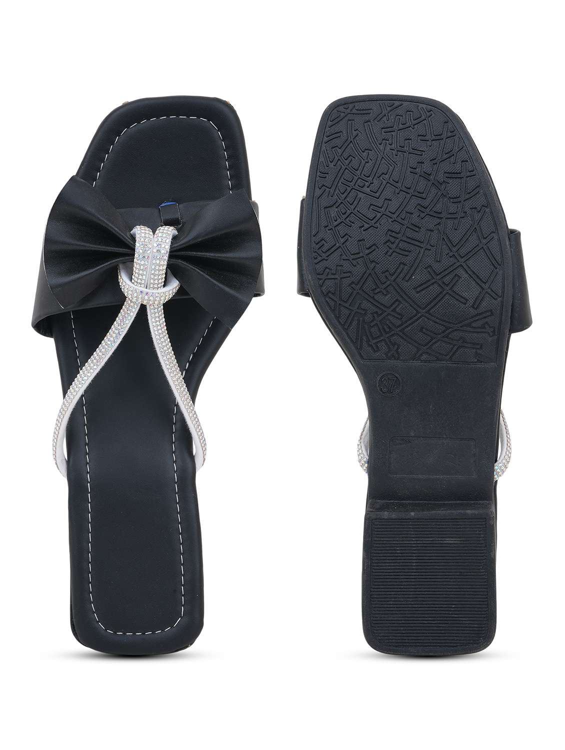 women embellished toe separator flats - 22602676 -  Standard Image - 5