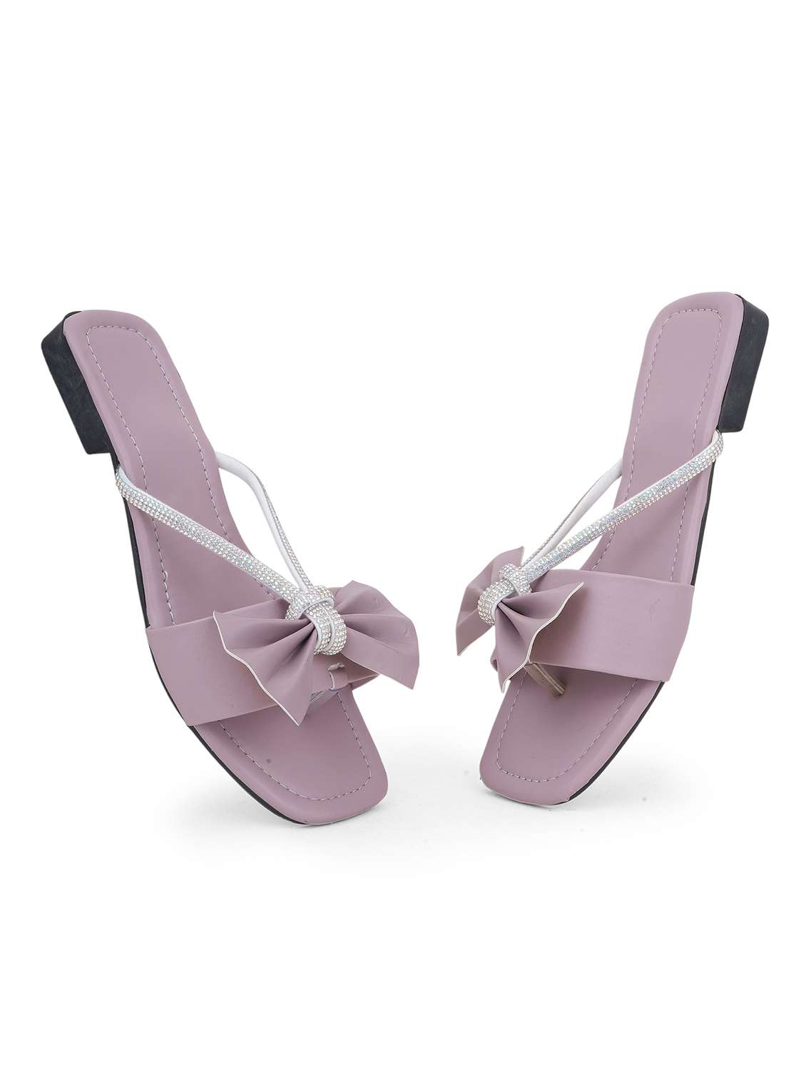 women embellished toe separator flats - 22602678 -  Standard Image - 3