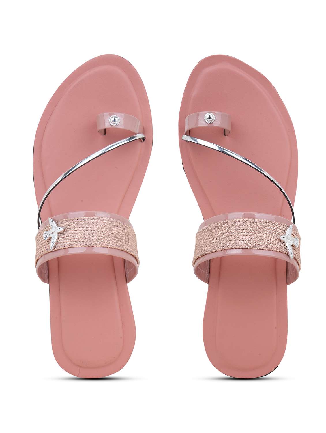 women textured toe separator flats - 22602686 -  Standard Image - 3
