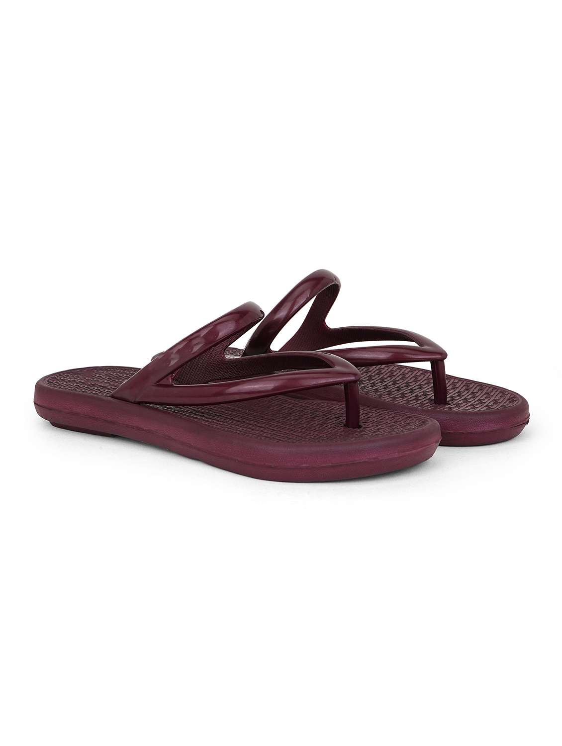 women textured toe separator slipper