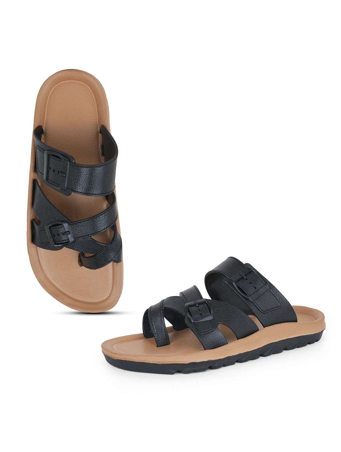 men solid one toe sandal - 22602720 -  Standard Image - 3