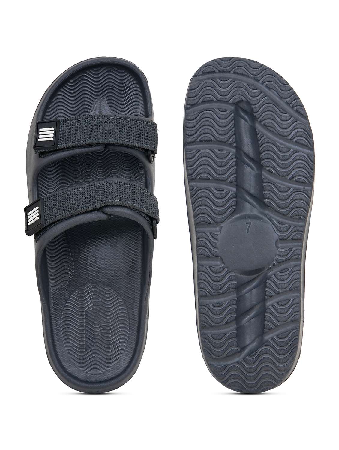 Men Textured Slip On Slider - 22602723 -  Standard Image - 5