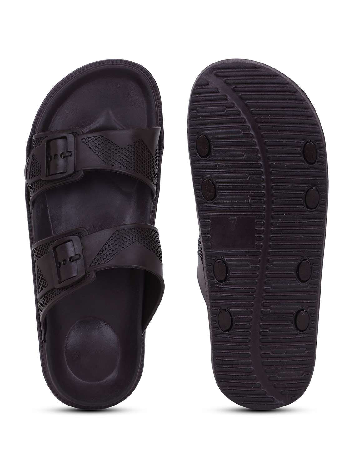 Men Textured Slip On Slider - 22602733 -  Standard Image - 5