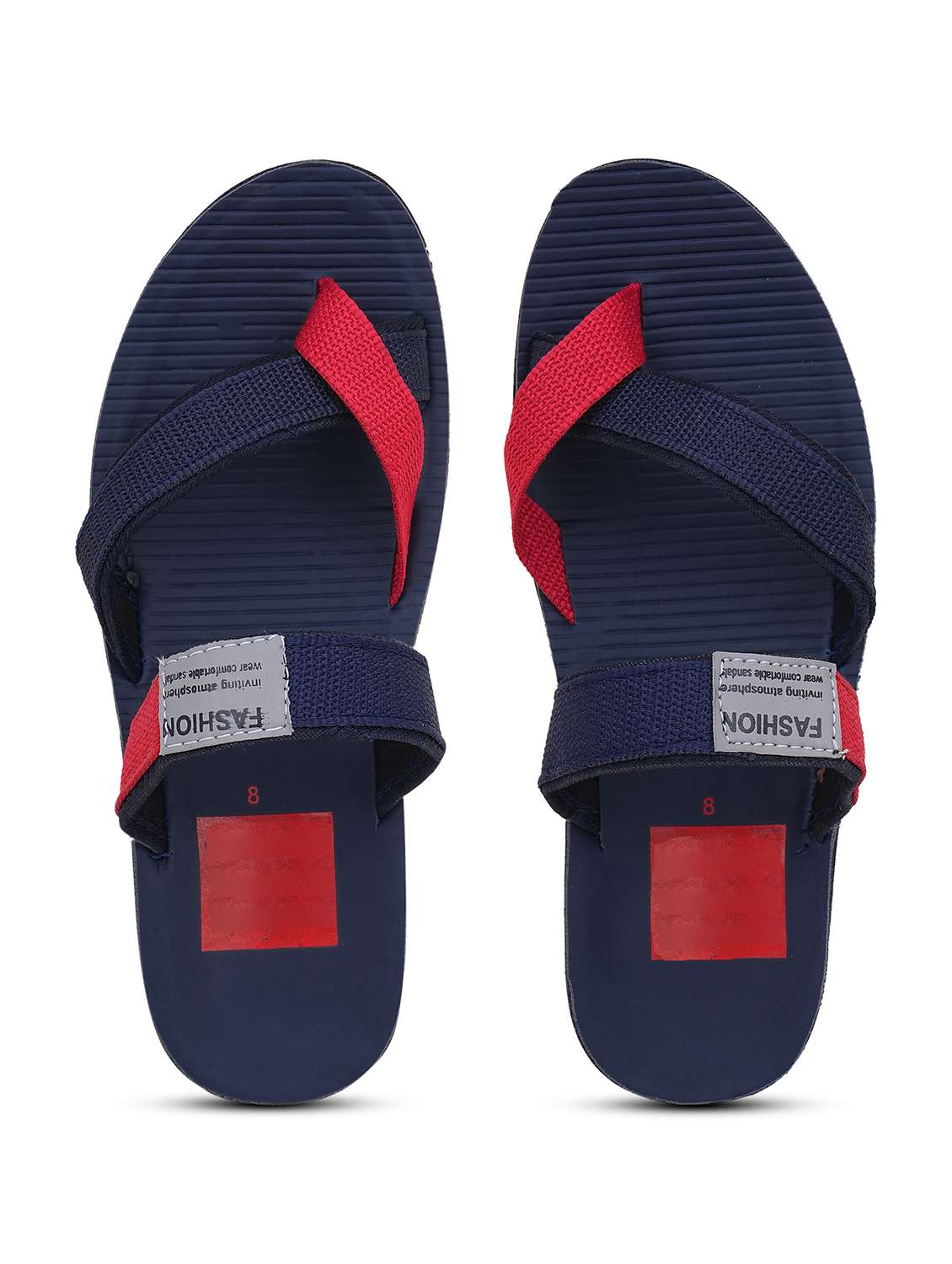 men colourblocked toe separator slipper - 22602738 -  Standard Image - 3
