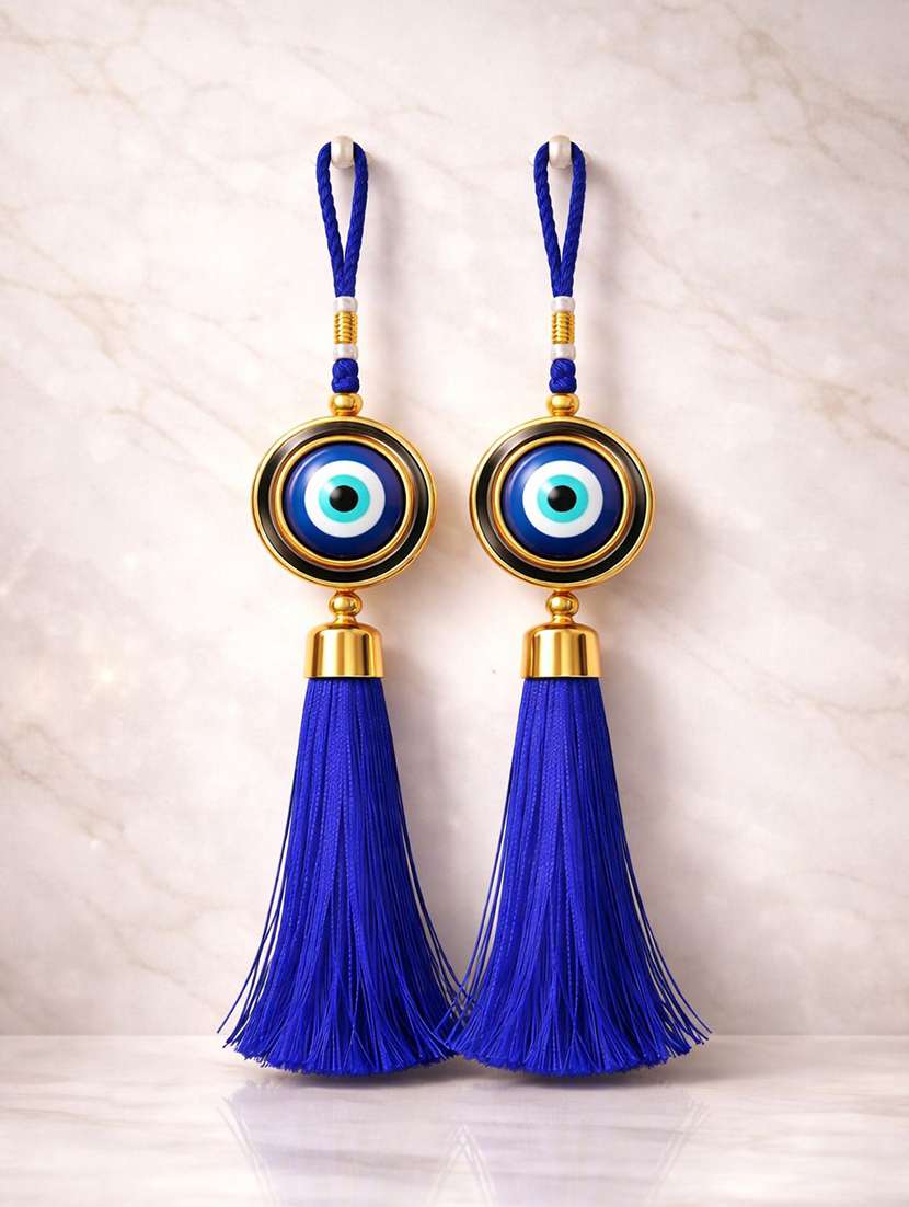 blue evil eye wall decor 