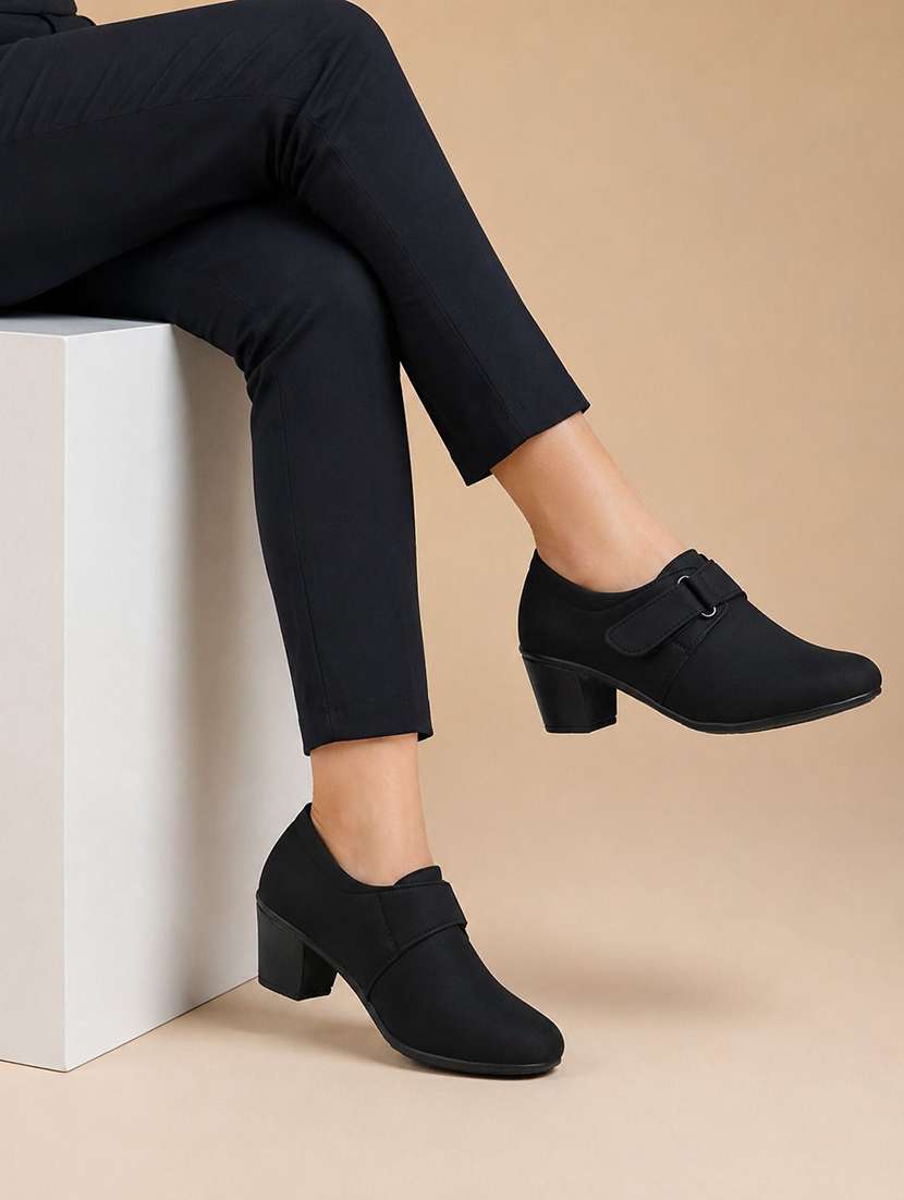 women solid slip on formal shoes - 22602830 -  Standard Image - 3