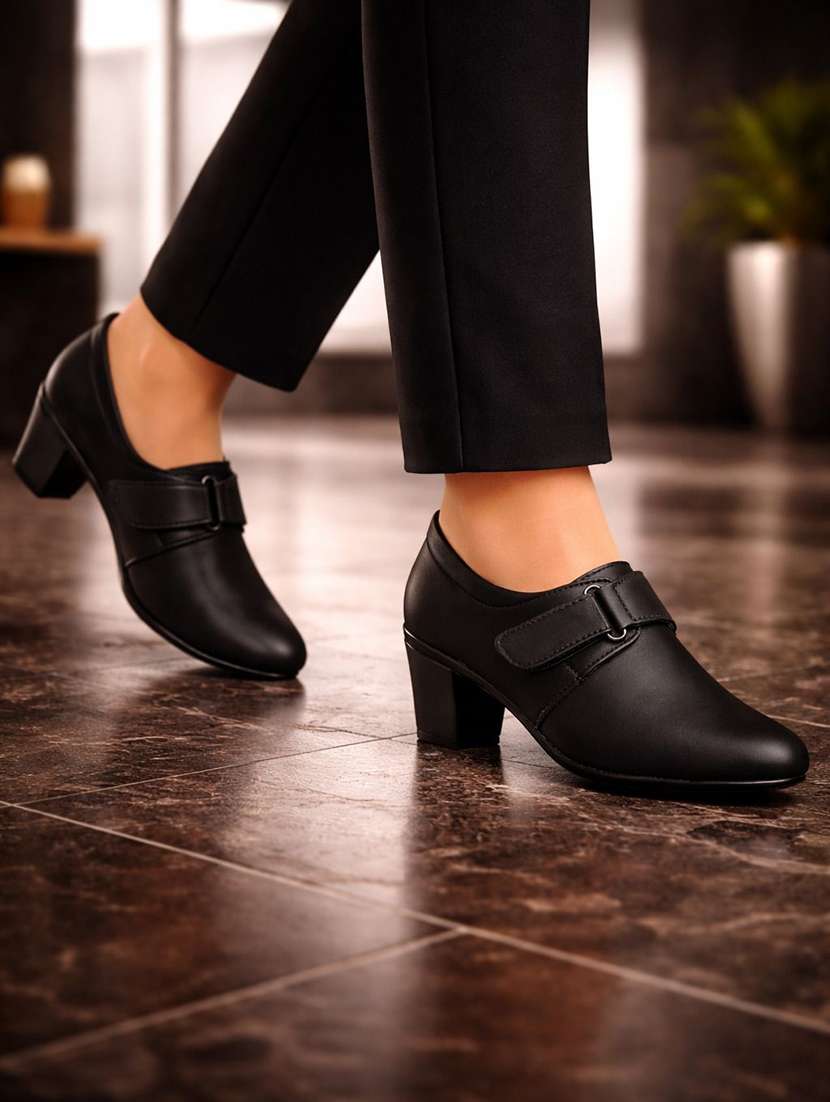 women solid slip on formal shoes - 22602833 -  Standard Image - 3