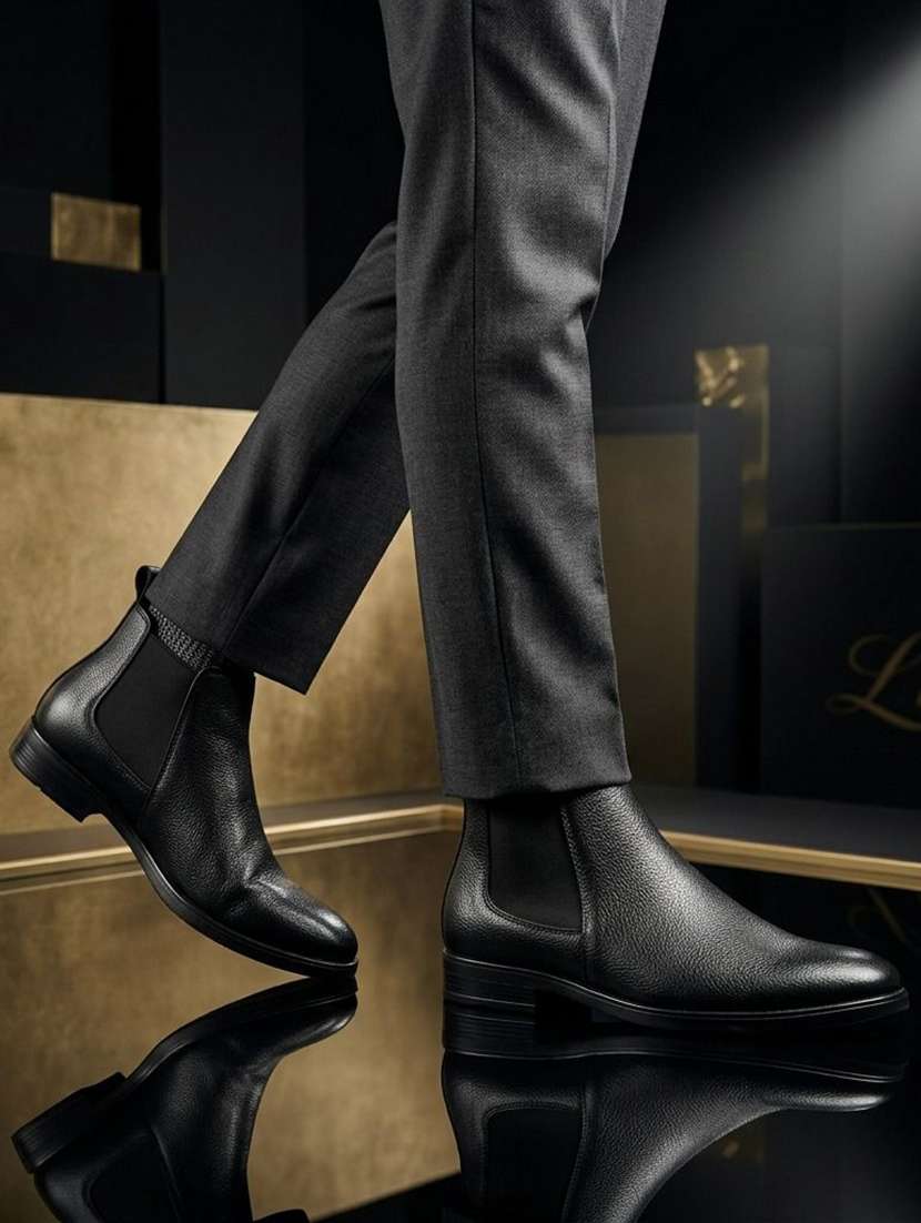 Men Textured Low Ankle Boots - 22602834 -  Standard Image - 3