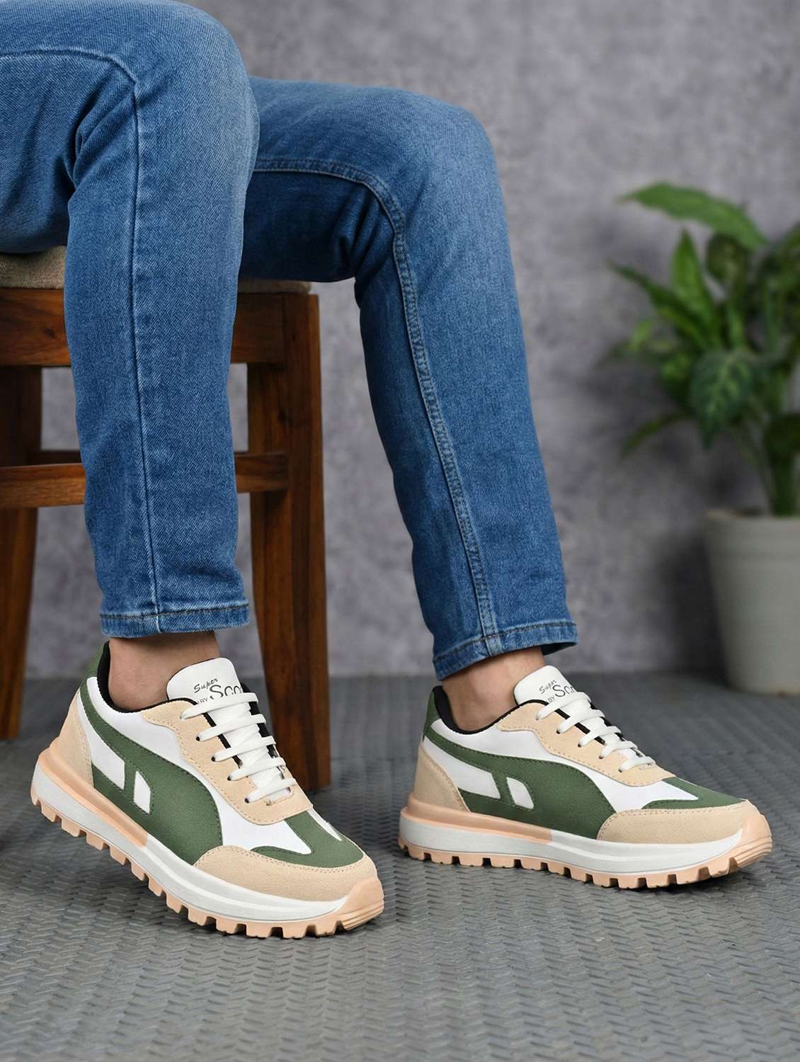 Men Color Block Lace Up Sneaker - 22602858 -  Standard Image - 3