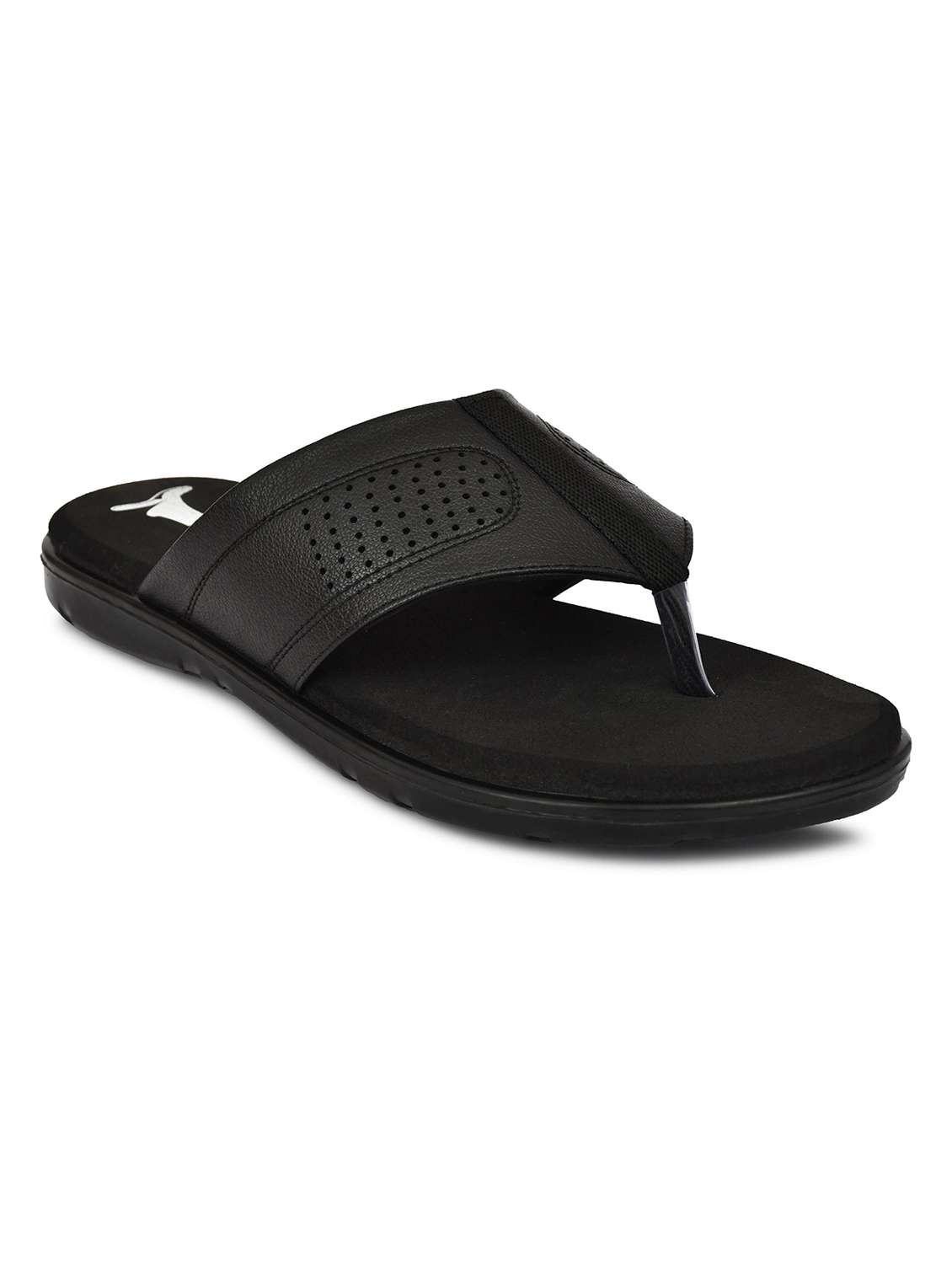 men textured toe separator sandal