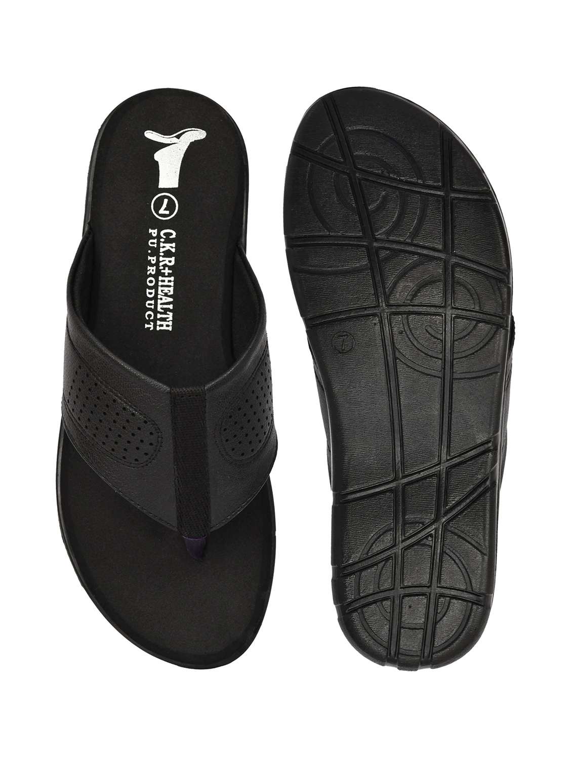 men textured toe separator sandal - 22602895 -  Standard Image - 3