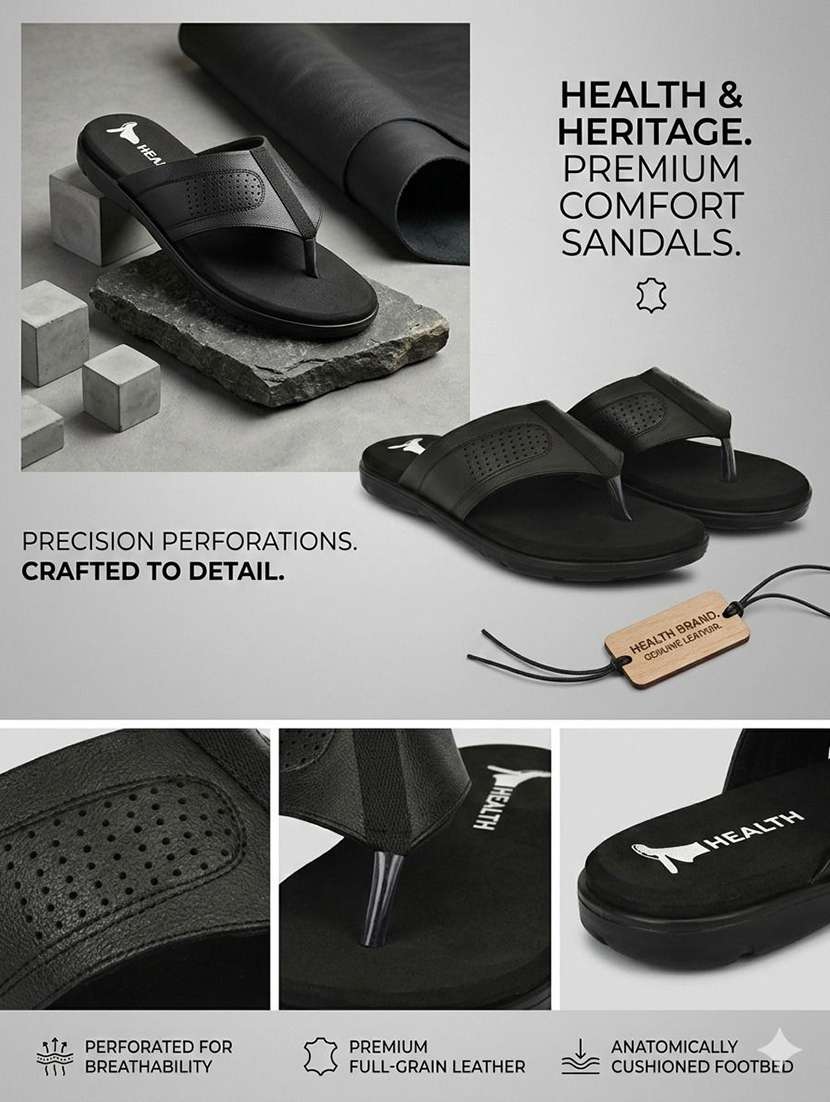 men textured toe separator sandal - 22602895 -  Standard Image - 5