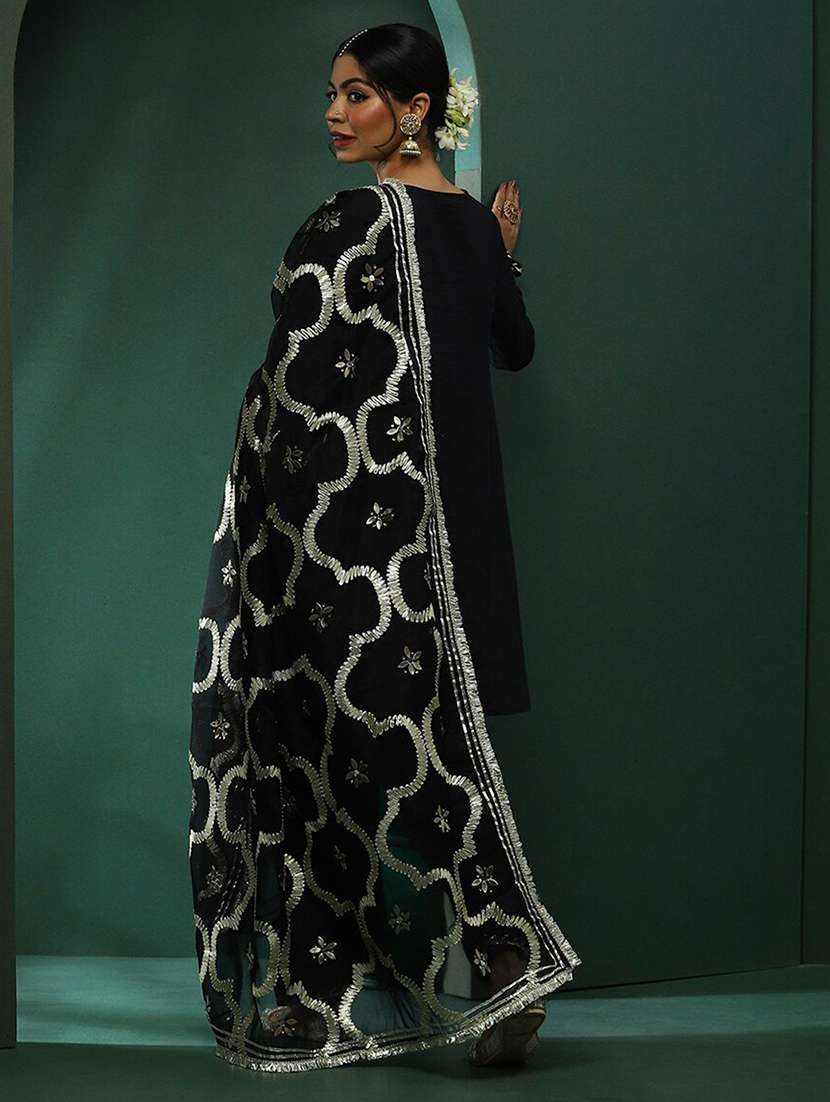 women embellished long sleeves kurta salwar set with dupatta - 22603623 -  Standard Image - 3