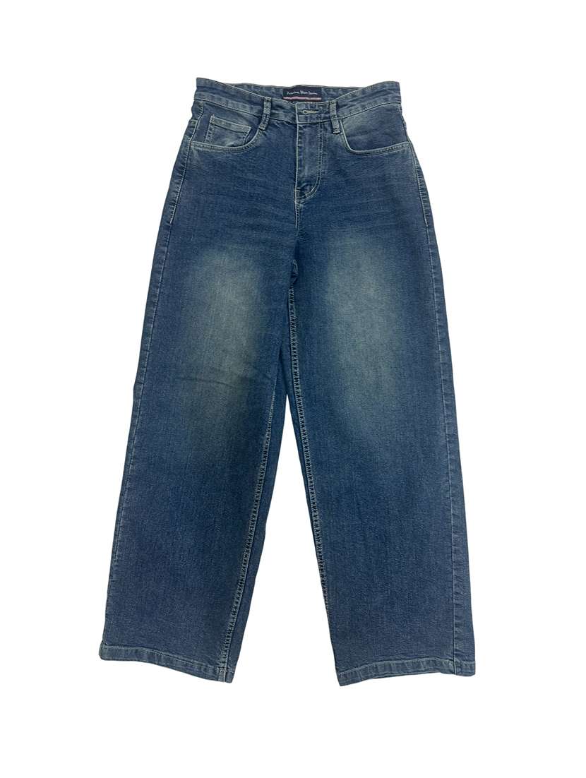 women washed high rise baggy jeans - 22603860 -  Standard Image - 5