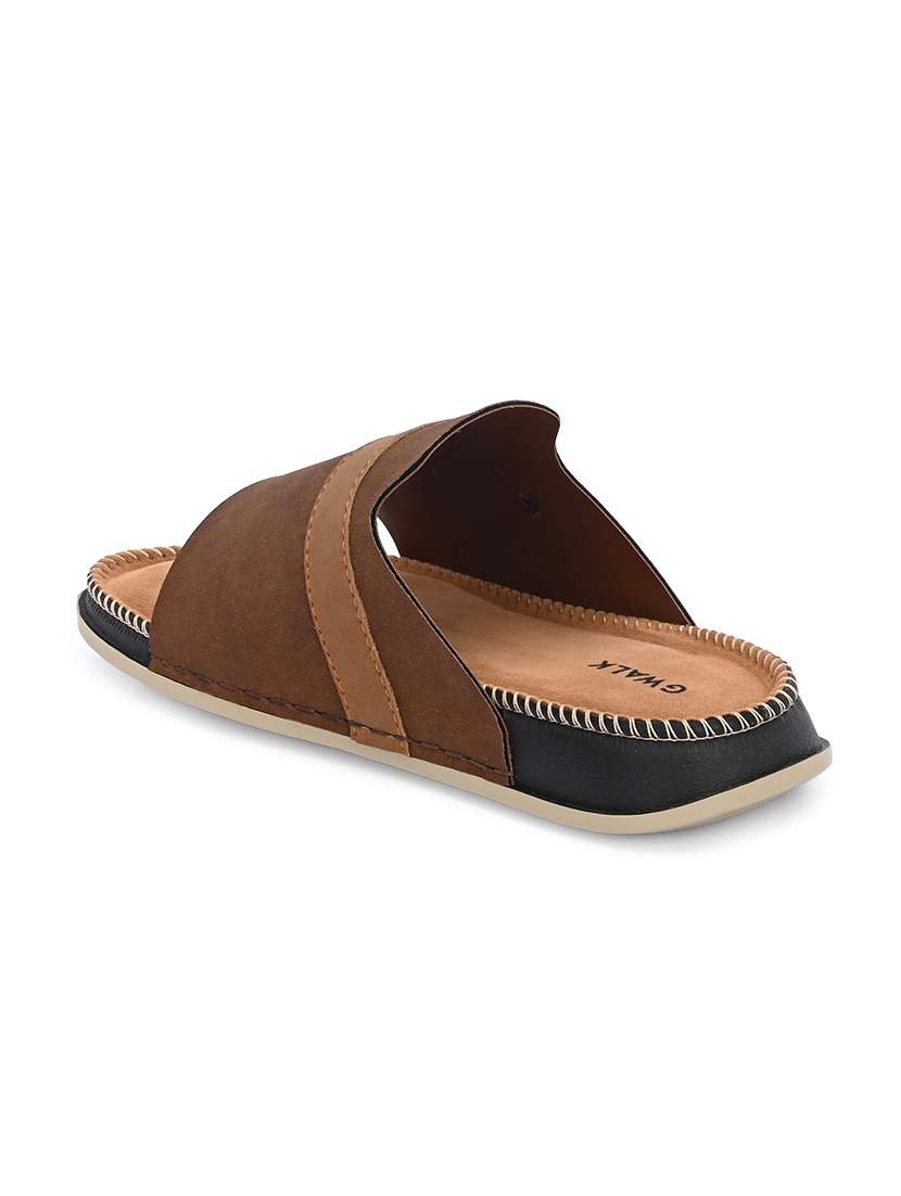 men solid slip on sandal - 22603999 -  Standard Image - 3