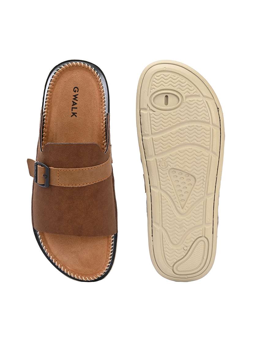 men solid slip on sandal - 22603999 -  Standard Image - 5