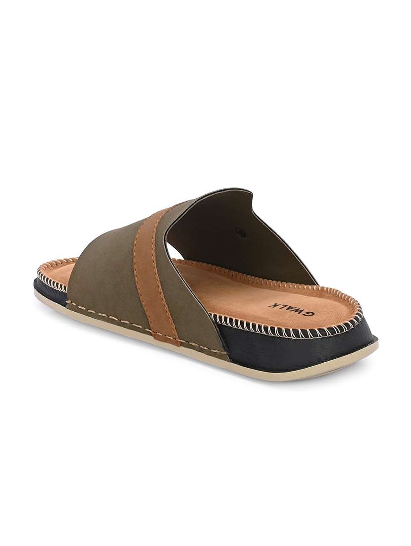 men solid slip on sandal - 22604000 -  Standard Image - 3