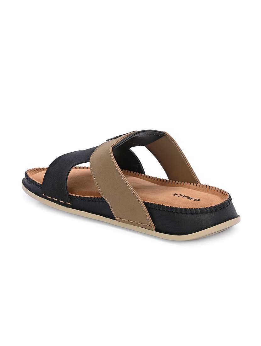 Men Colourblocked Slip On Sandal - 22604001 -  Standard Image - 3
