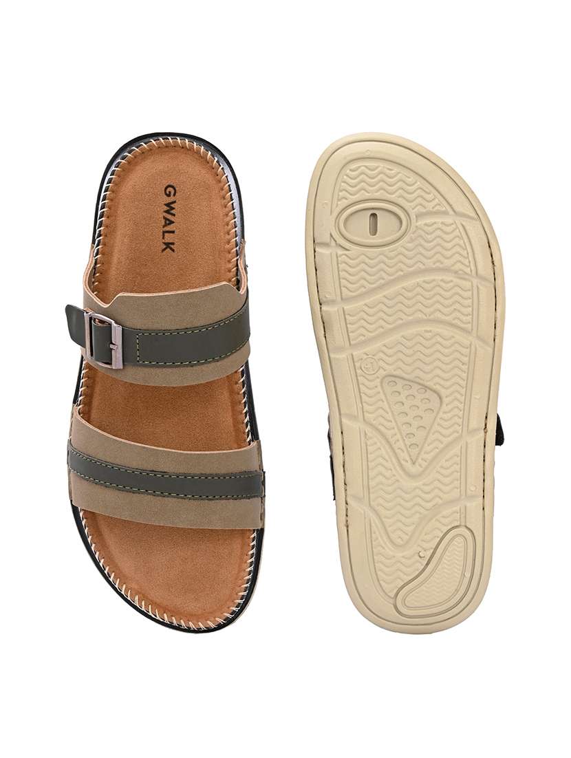 Men Colourblocked Slip On Sandal - 22604004 -  Standard Image - 5