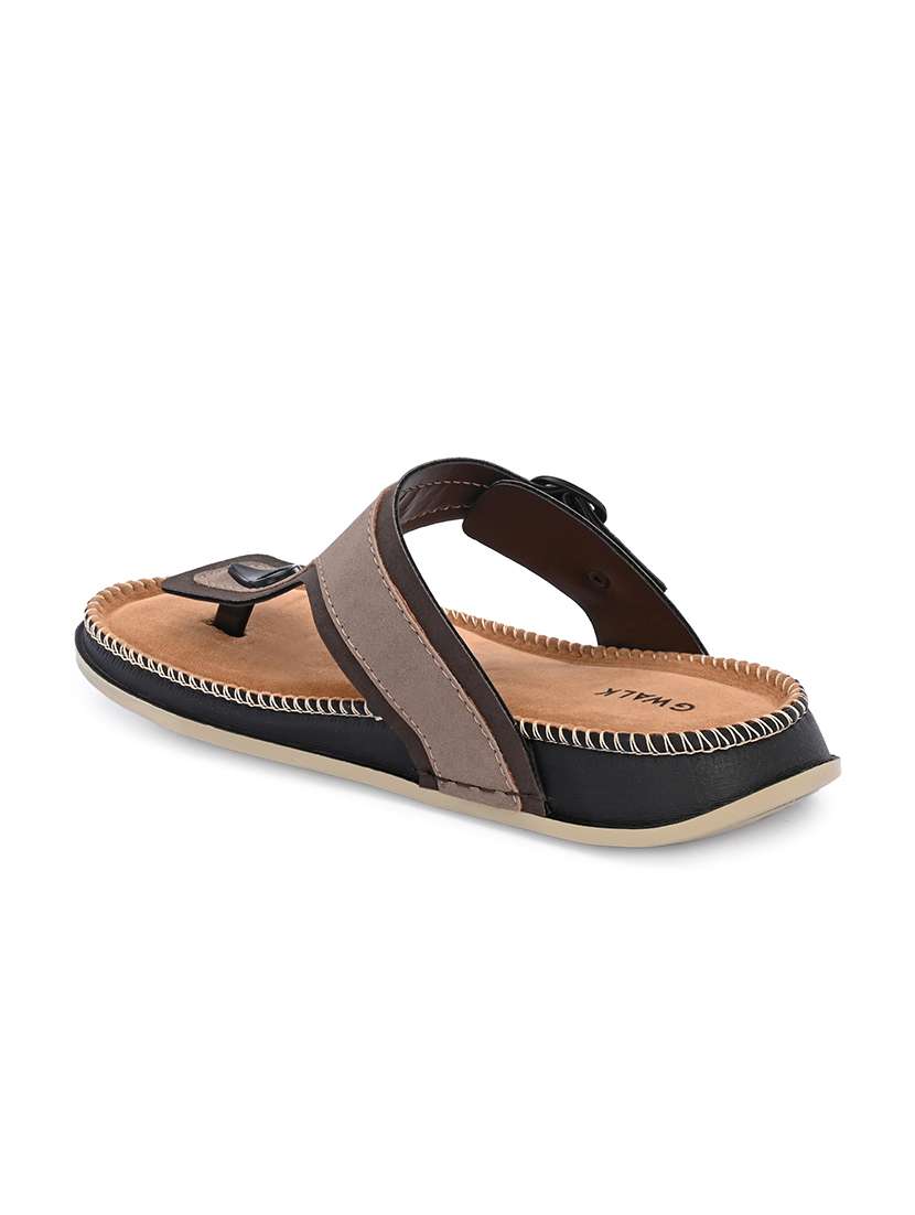 men colourblocked toe separator sandal - 22604006 -  Standard Image - 3