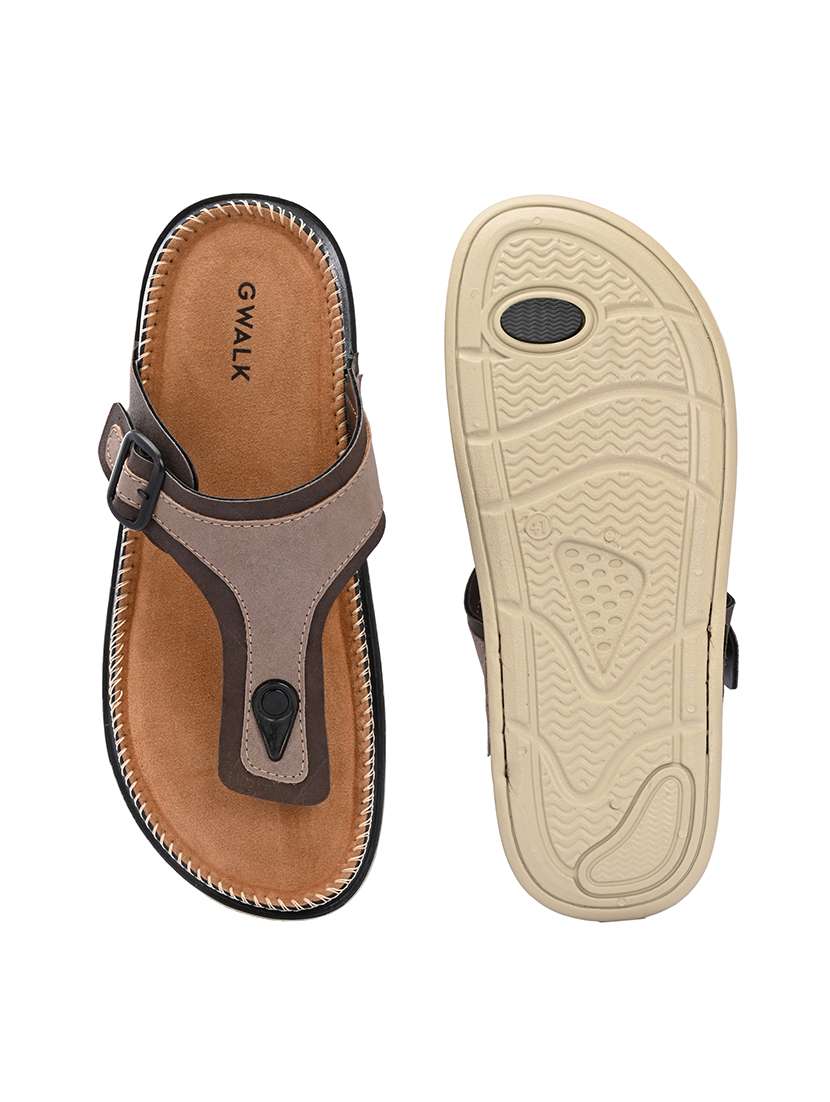 men colourblocked toe separator sandal - 22604006 -  Standard Image - 5