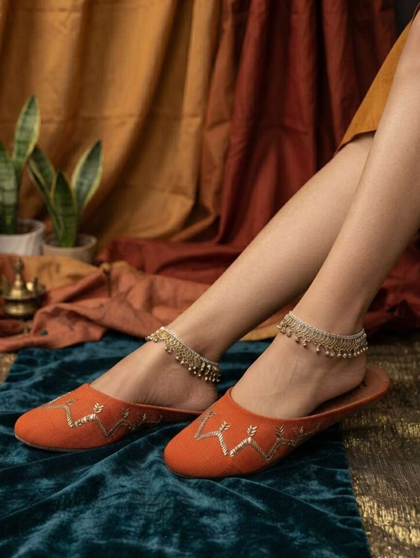 Women Embroidered Slip On Mules - 22604024 -  Standard Image - 3