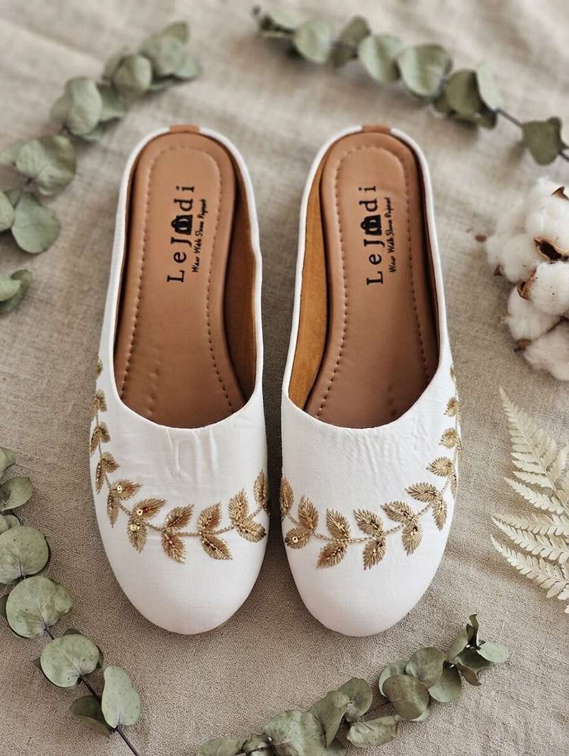 women embroidered slip on mules - 22604027 -  Standard Image - 3
