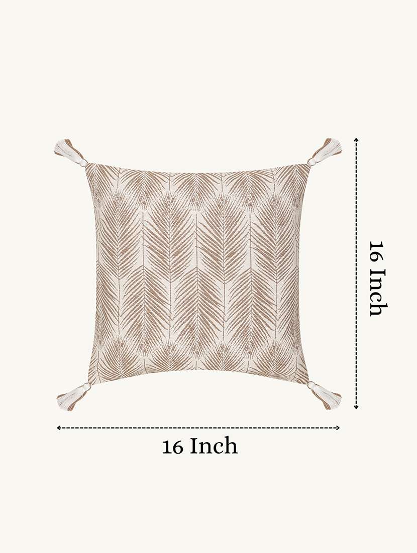 Floral Embroidered Cotton Cushion Cover With Zip Closure - 22604106 -  Standard Image - 3