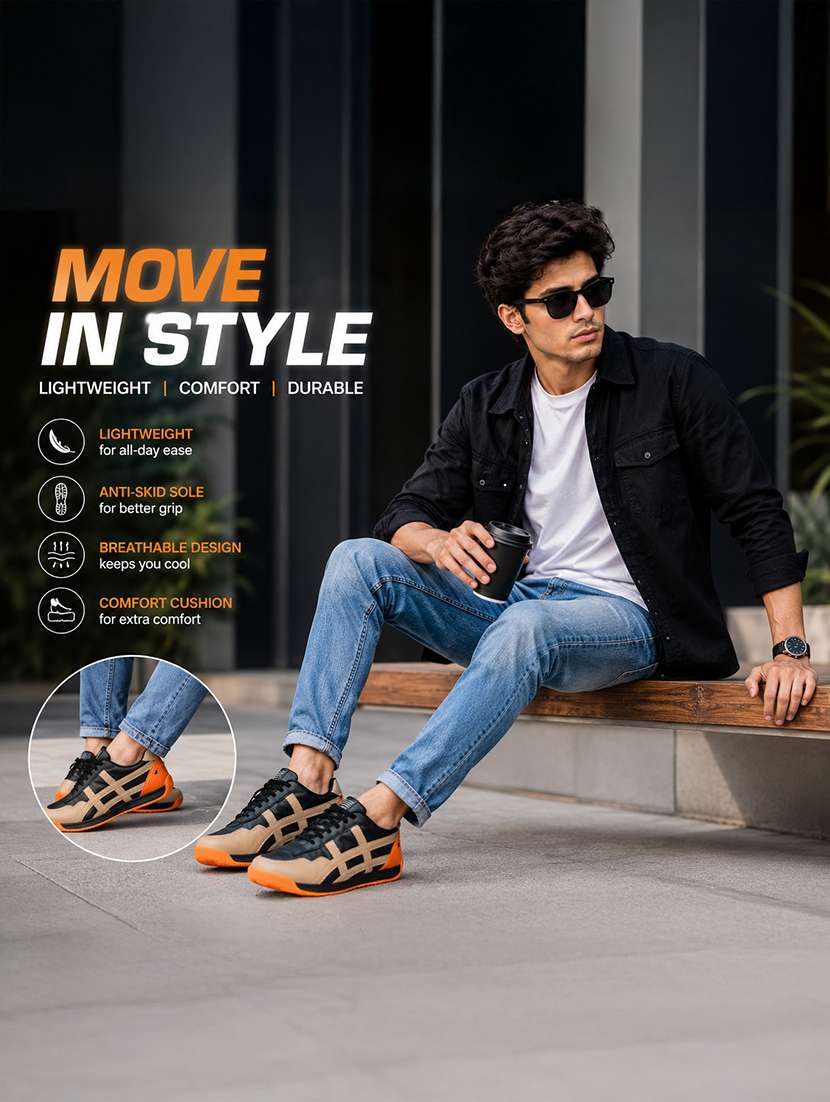men colourblocked lace up sneaker - 22604298 -  Standard Image - 5