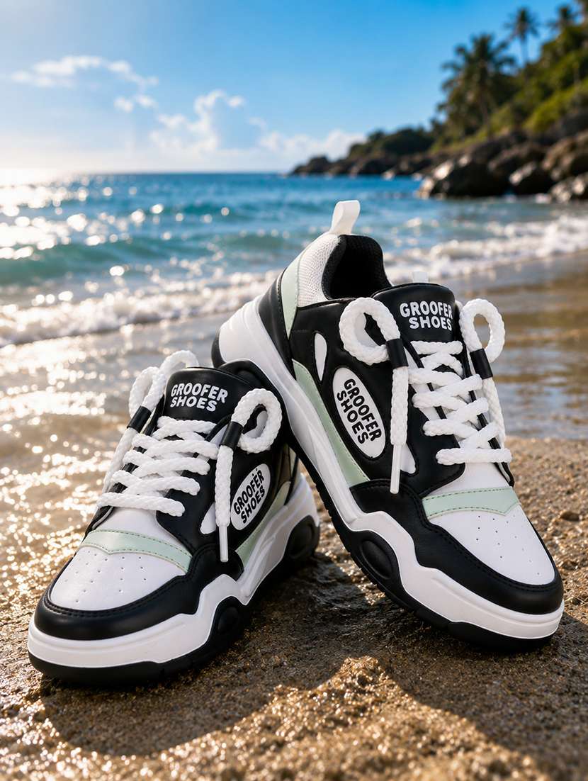 men colourblocked lace up sneaker - 22604300 -  Standard Image - 3