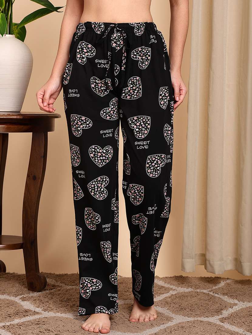 Women Printed Short Sleeves Nightwear Set - 22604344 -  Standard Image - 5