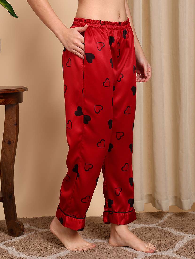 women printed short sleeves nightwear set - 22604356 -  Standard Image - 5