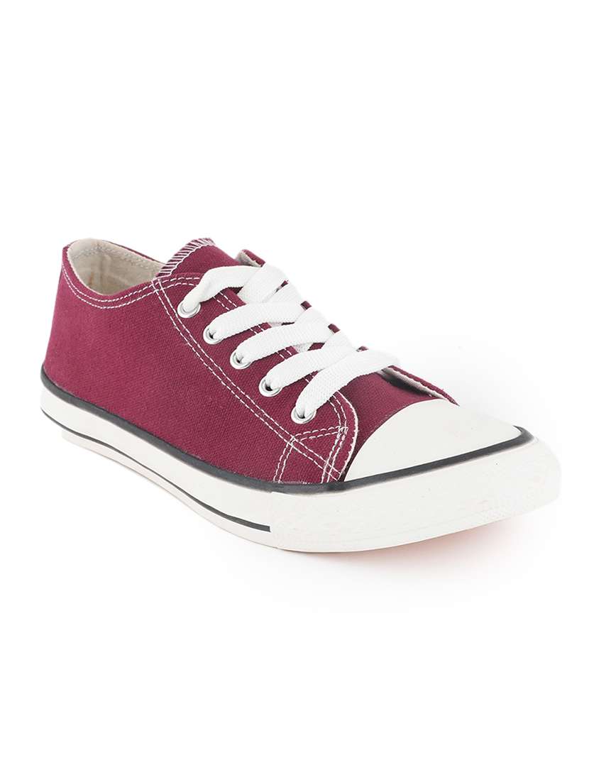 men solid lace up sneaker