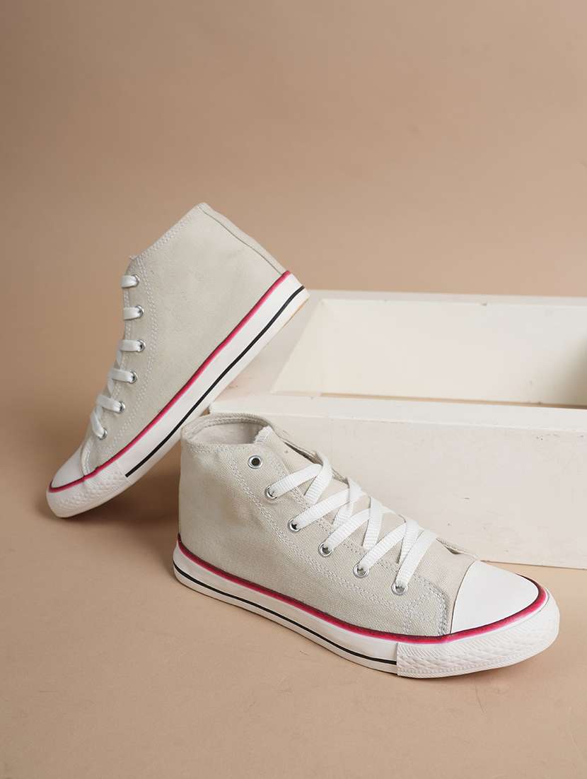 men solid lace up sneaker