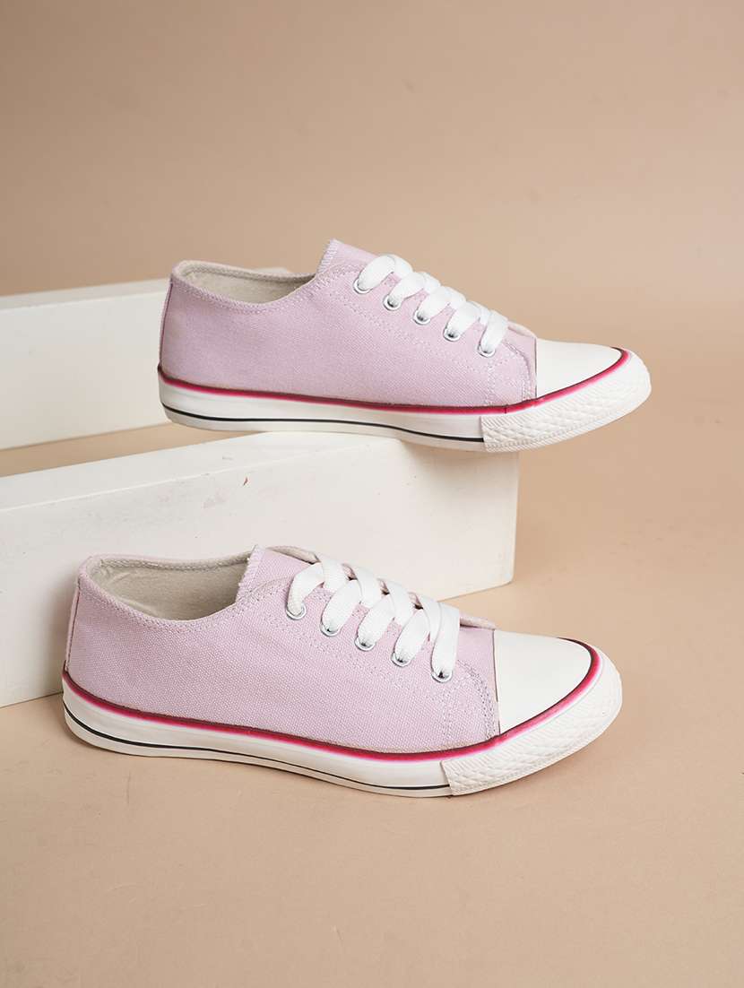 men solid lace up sneaker