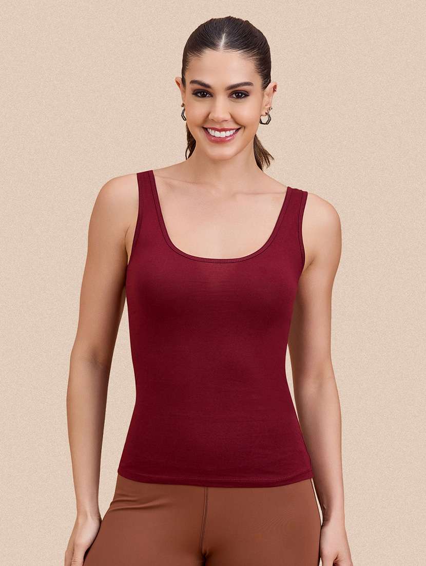 women pack of 3 solid sleeveless camisole - 22606013 -  Standard Image - 3