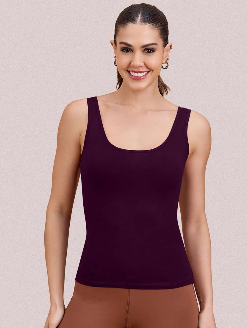 women pack of 3 solid sleeveless camisole - 22606013 -  Standard Image - 5