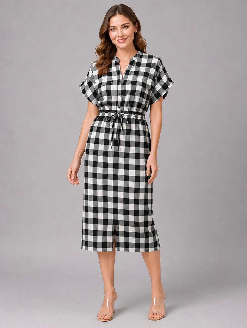 Women Printed Short Sleeves Sheath Dress - 22606021 -  Standard Image - 3